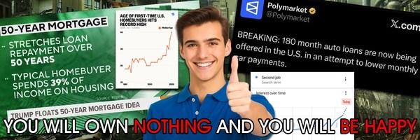 You’ll own nothing &amp; be happy Header Image